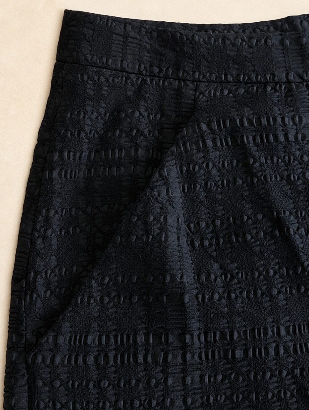 UK Made Luxury Wide Leg Jacquard Pants Lampo Zipper Stretch US 12 - Picture 8 of 14